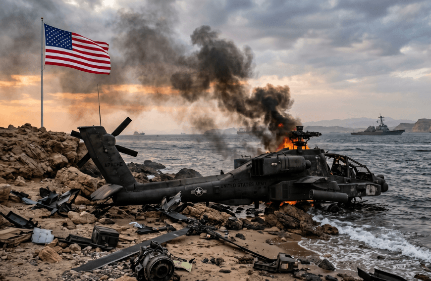 US Apache helicopter crashes near Strait of Hormuz, Trump says crew rescued and ‘fine’