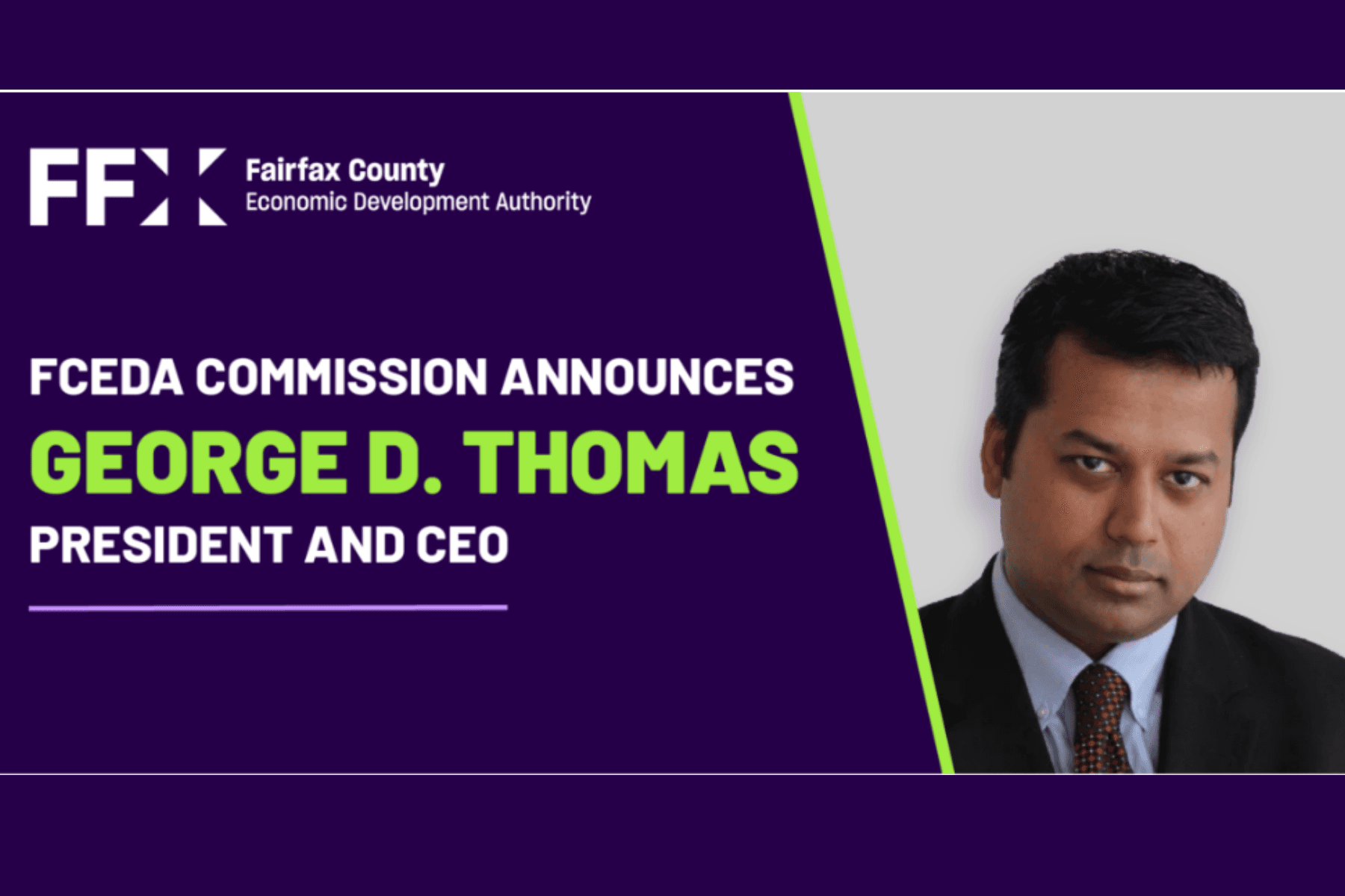George Thomas to lead Fairfax County Economic Development Authority