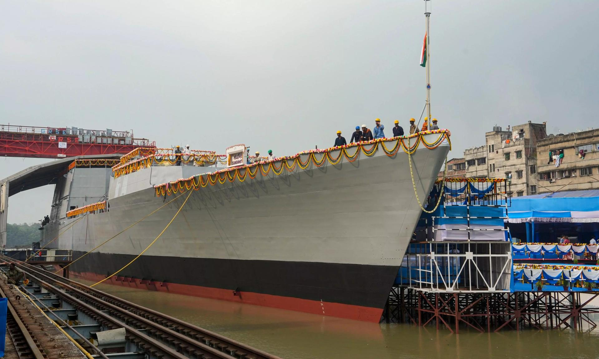 Next Generation Offshore Patrol Vessel Launched at GRSE