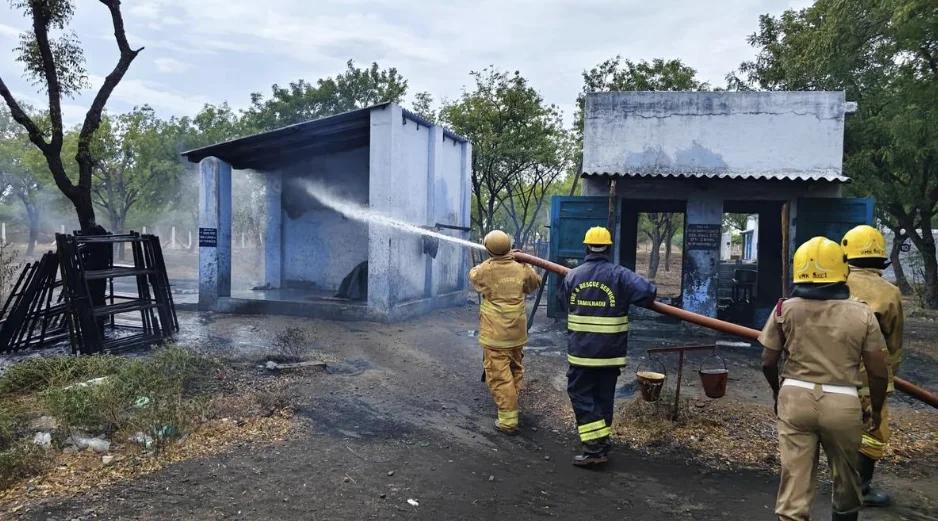 Worker Suffers 40% Burns in Fire at Fireworks Unit Near Sivakasi