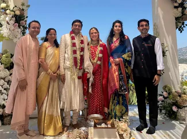 Global NRI Chief Dr. Raja’s Son Weds in Grand US Ceremony.. Lokesh & Brahmani Attend