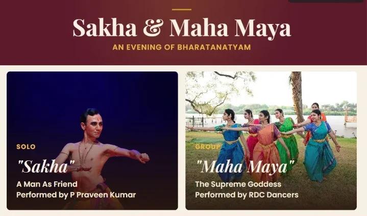 ‘Sakha & Maha Maya’ to Bring Bharatanatyam Grandeur to Tampa on September 5!