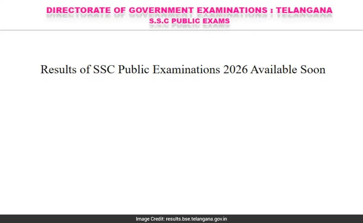 Telangana SSC Result 2026 To Be Declared Today At 2 PM, Check Direct Link And Official Websites
