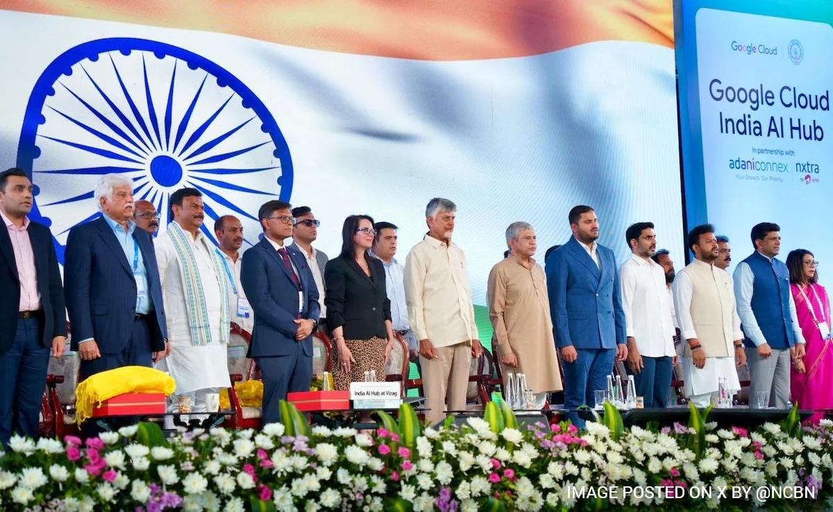 Andhra Chief Minister Lays Foundation For $15-Billion Google Cloud Centre