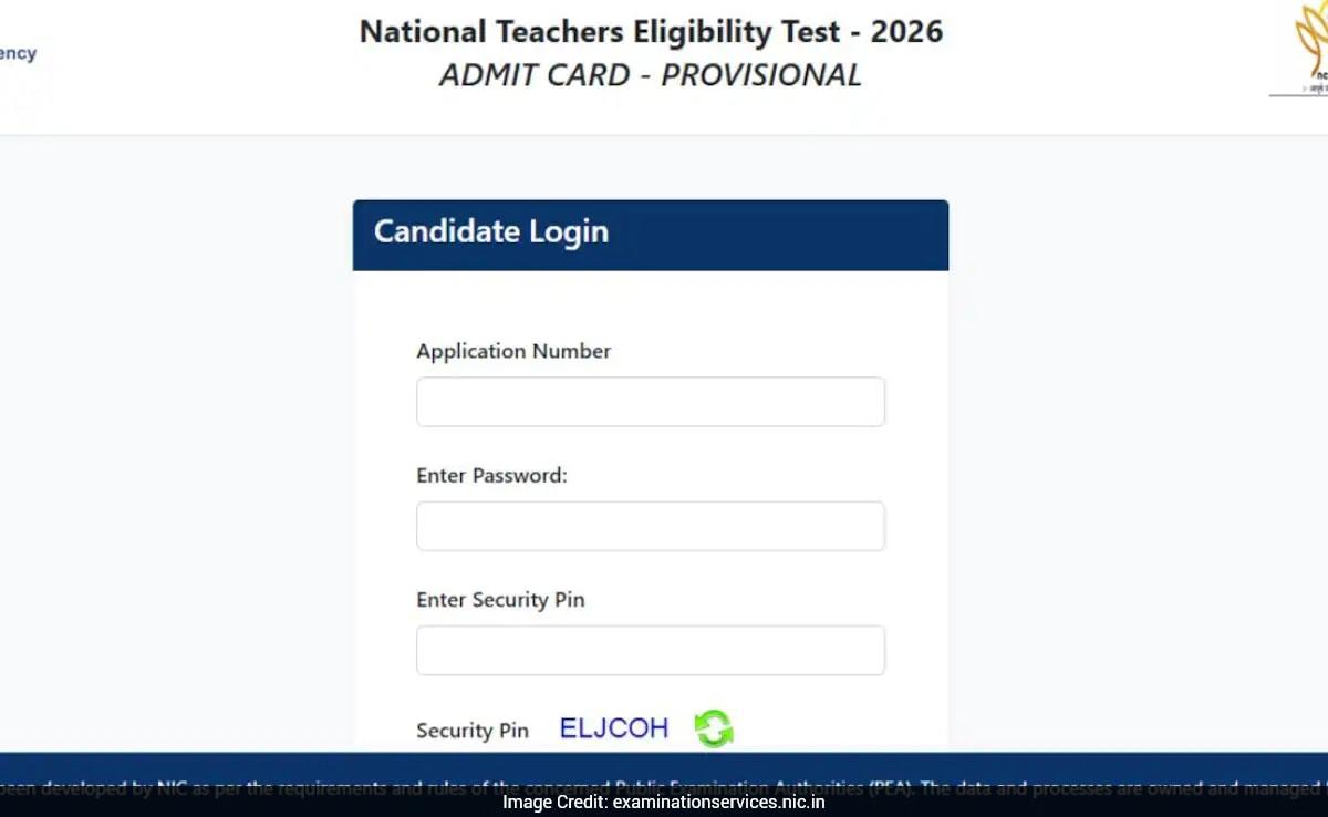 National Teacher' Eligibility Test 2026 Admit Card Out, Download Link Here
