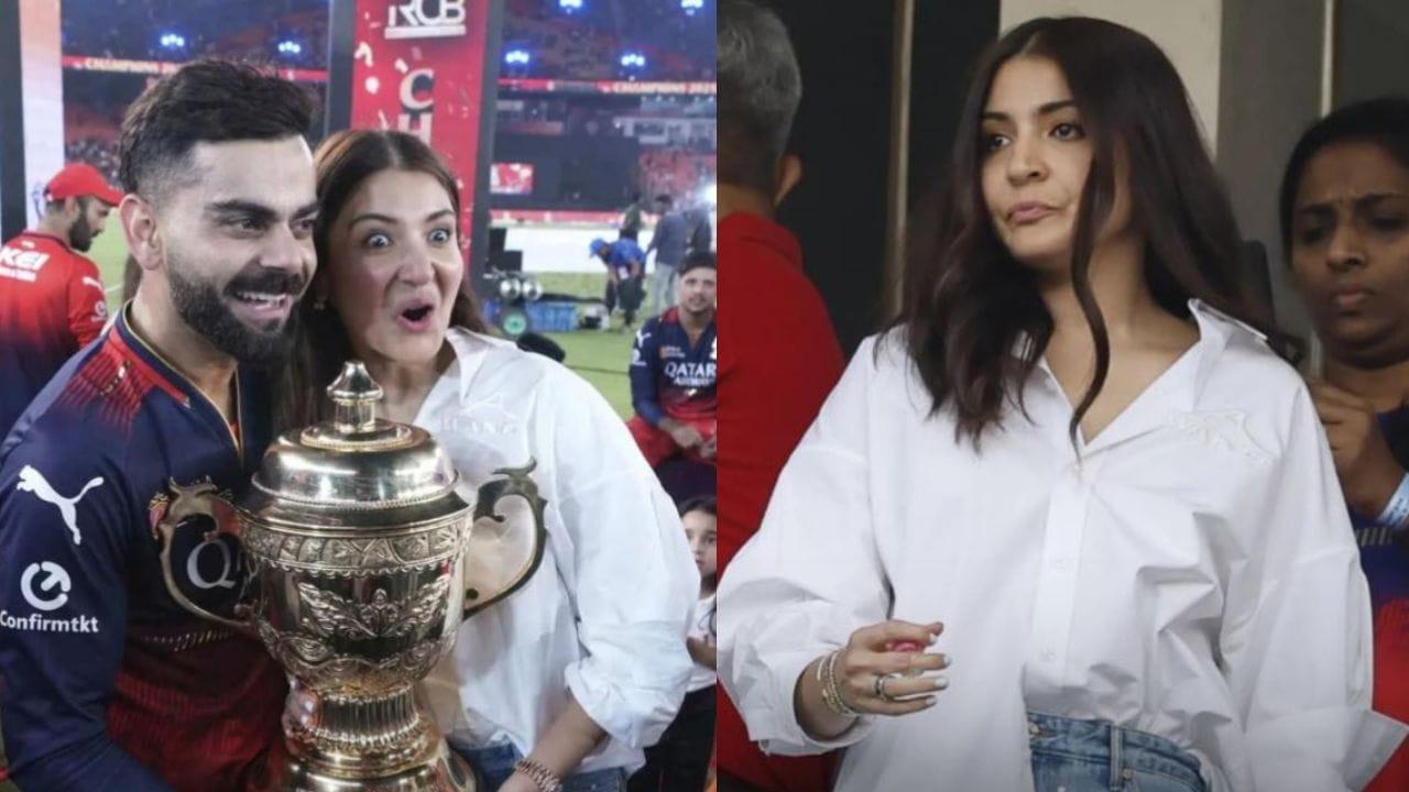 సింపుల్ డ్రెస్ విత్ కాస్ట్‌లీ వాచ్.. స్టేడియంలో అనుష్క శర్మ పెట్టుకున్న వాచ్ అన్ని లక్షలా?