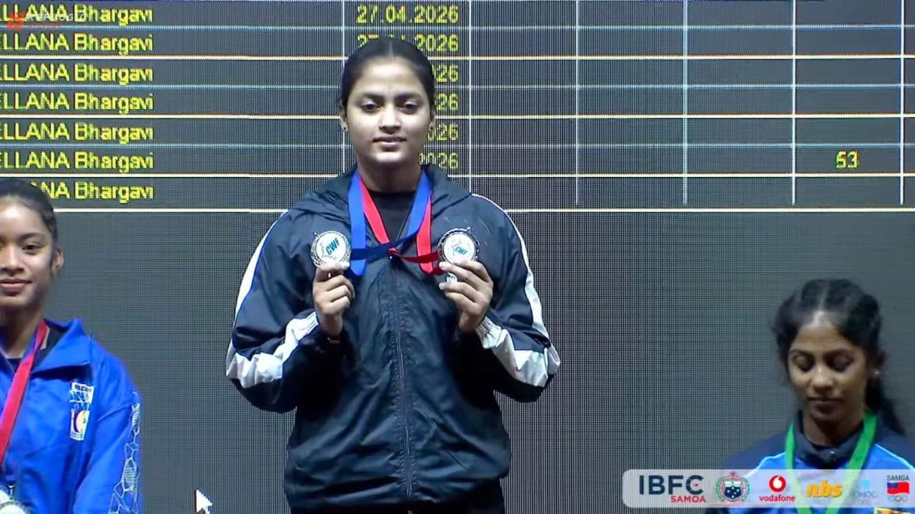 కామన్వెల్త్ వెయిట్ లిఫ్టింగ్‌లో సత్తా చాటిన తెలుగు తేజం.. గోల్డ్‌, సిల్వర్స్ మెడల్స్‌తో మెరిసిన భార్గవి