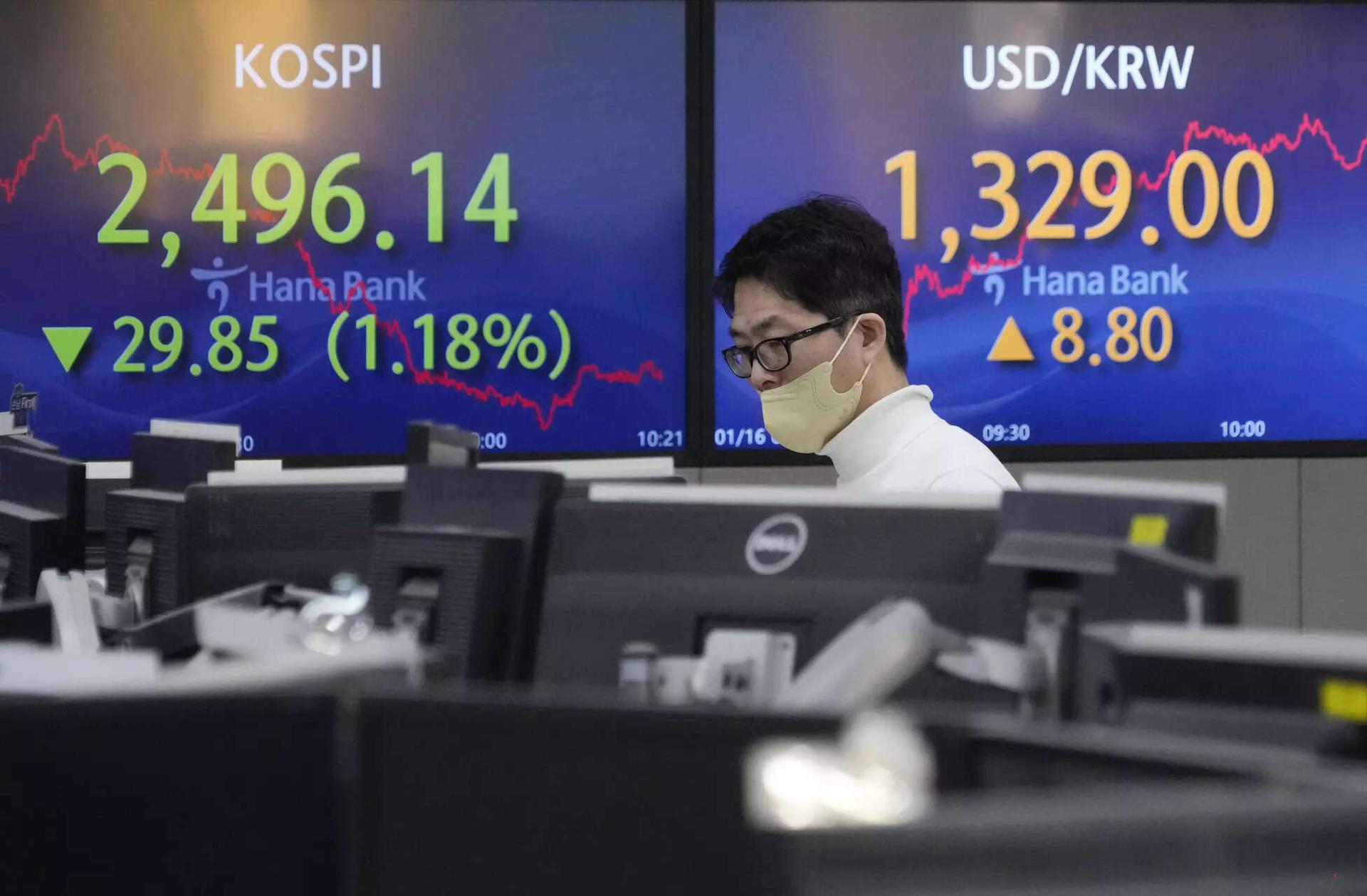 Global Market Today: US stock futures gain on tech earnings; Asian shares fall