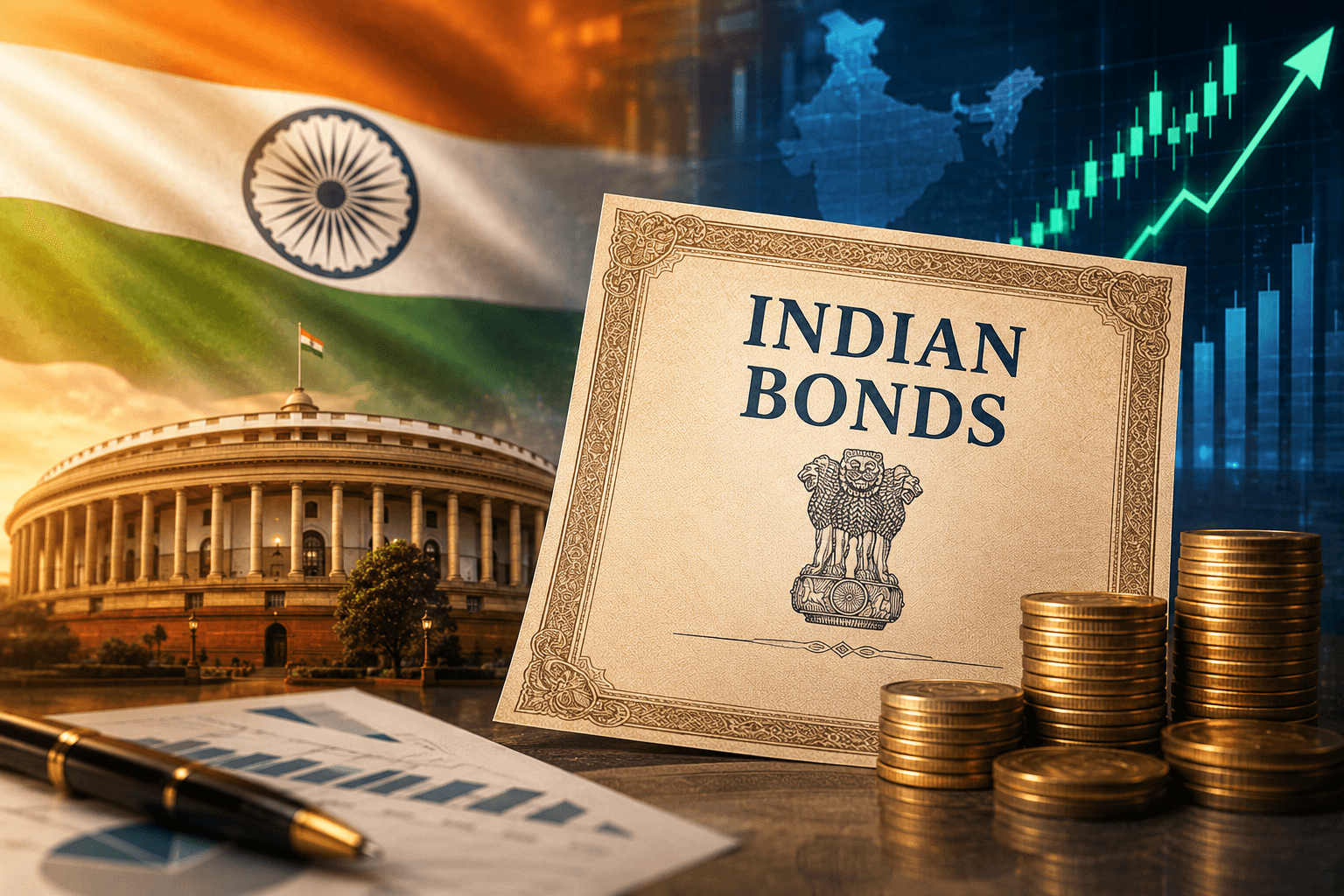India 10-year bond logs month's worst drop on auction rout, war jitters
