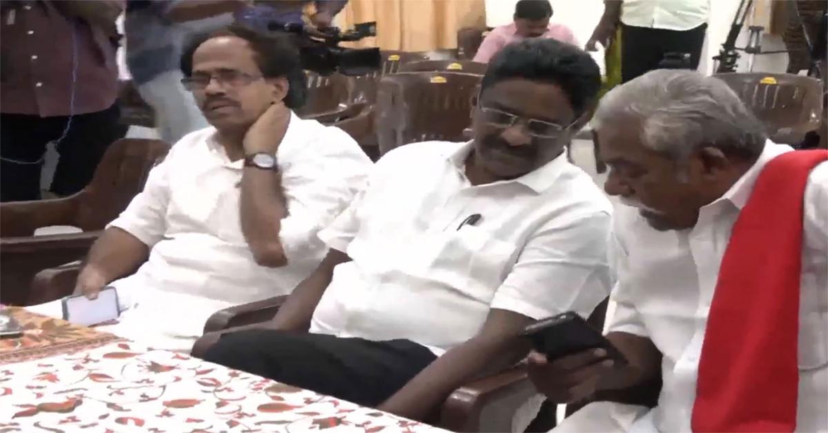 త‌మిళ‌నాడులో వీడ‌ని ఉత్కంఠ‌..సీపీఐ, సీపీఐ(ఎం) కీల‌క భేటీ