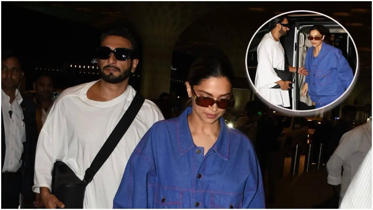 Ranveer gaurds Deepika as the couple gets spotted at airport