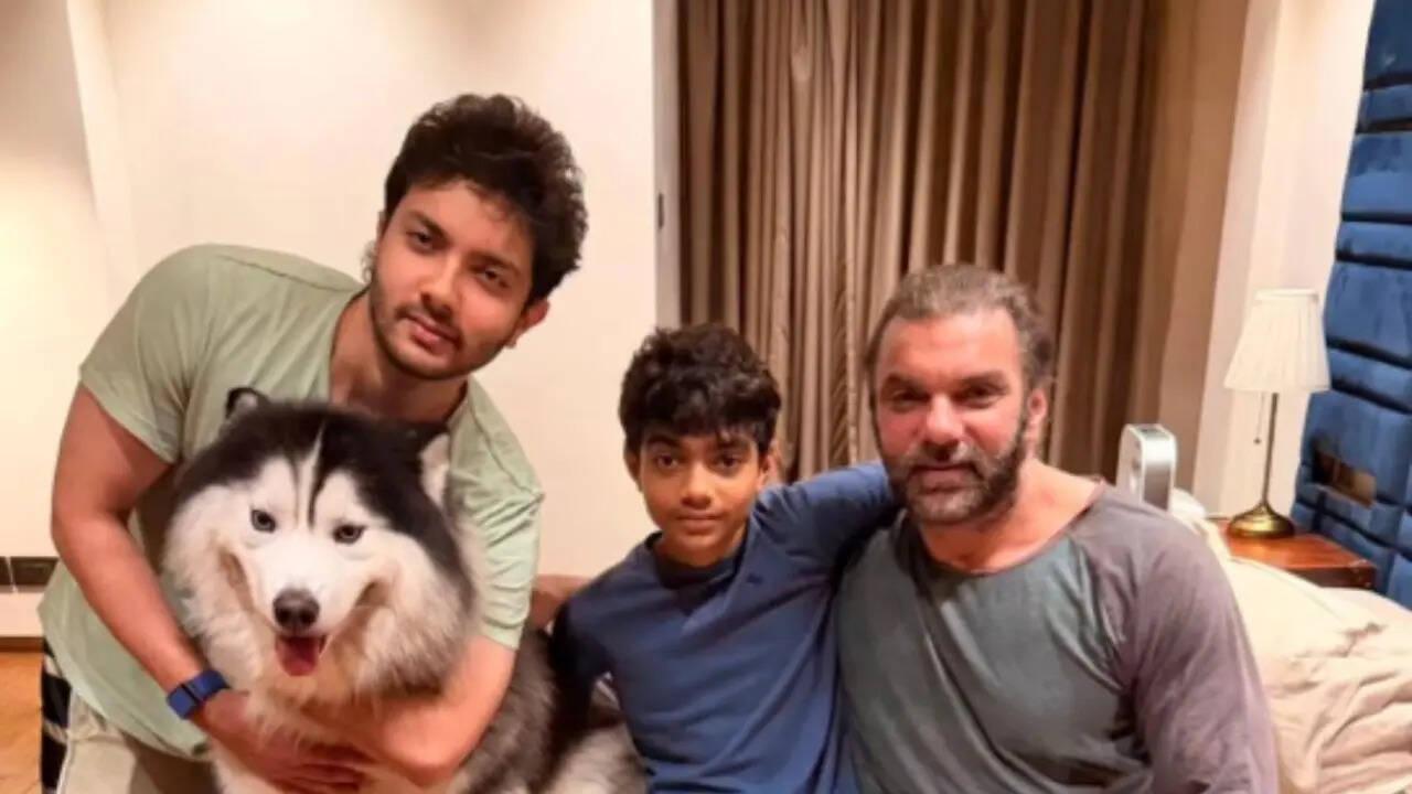 Sohail Khan posts cozy family frame with sons and pet Husky