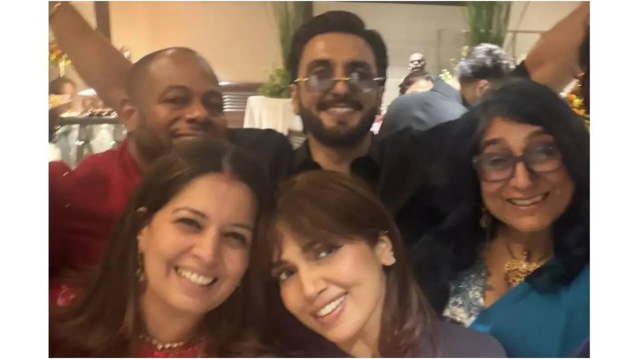 Ranveer spotted in Shanoo Sharma’s intimate wedding