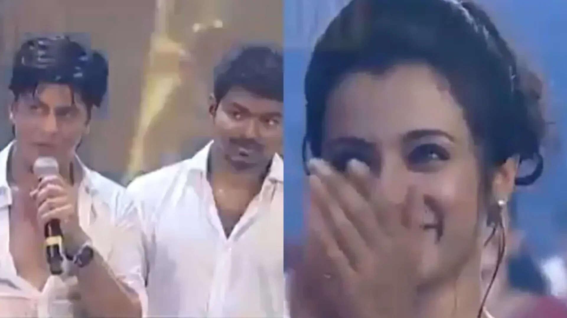 THROWBACK: SRK made Vijay dance; Trisha cheers - VIDEO