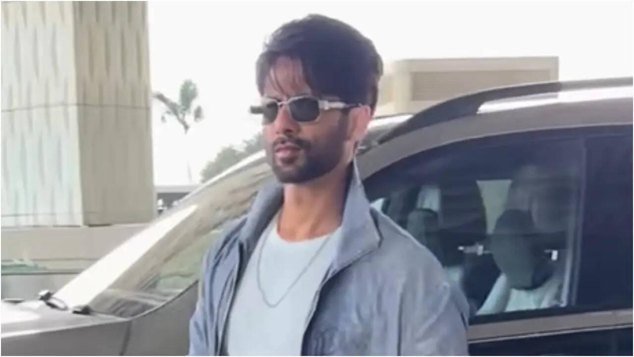 Shahid Kapoor spotted waiting in airport queue