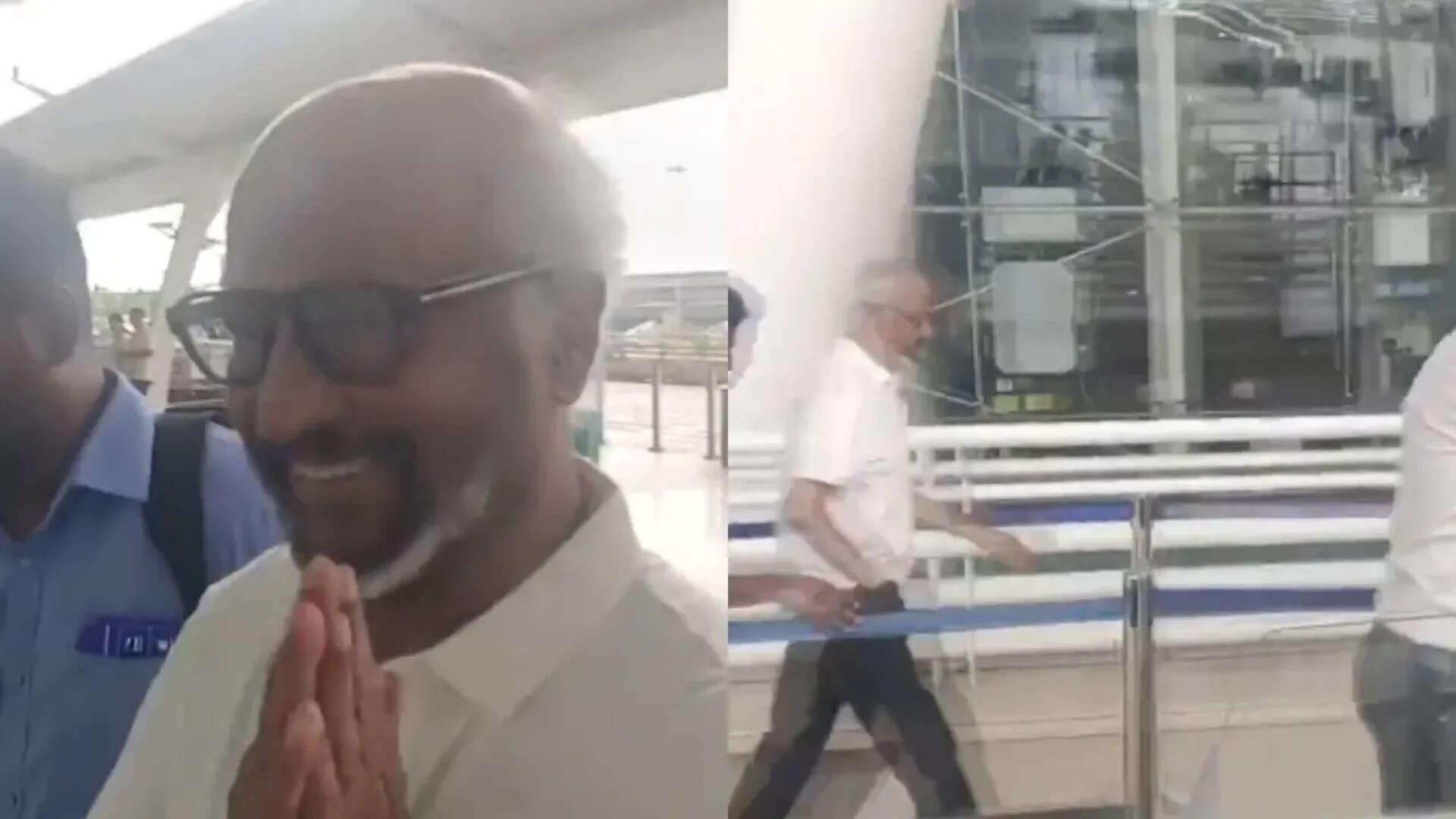 Rajinikanth smiles at Vijay CM question