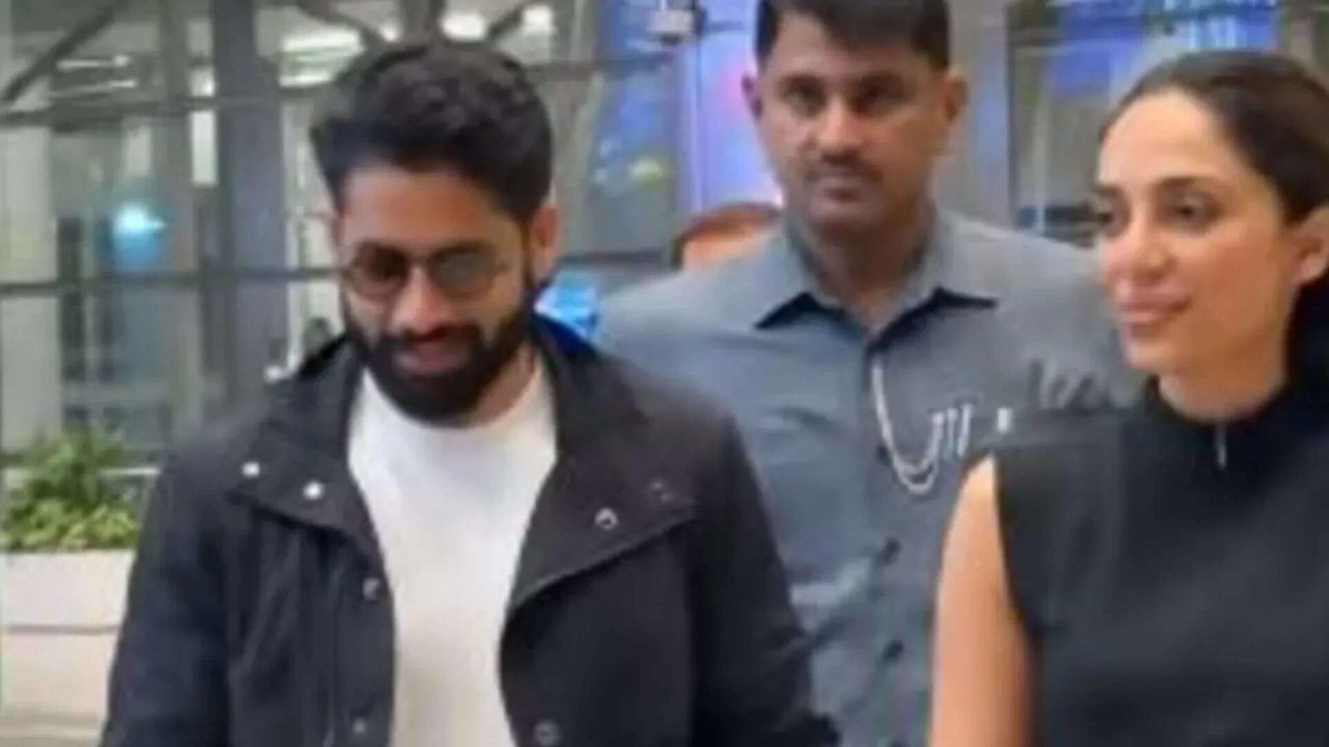 Naga Chaitanya & Sobhita’s airport appearance grabs attention
