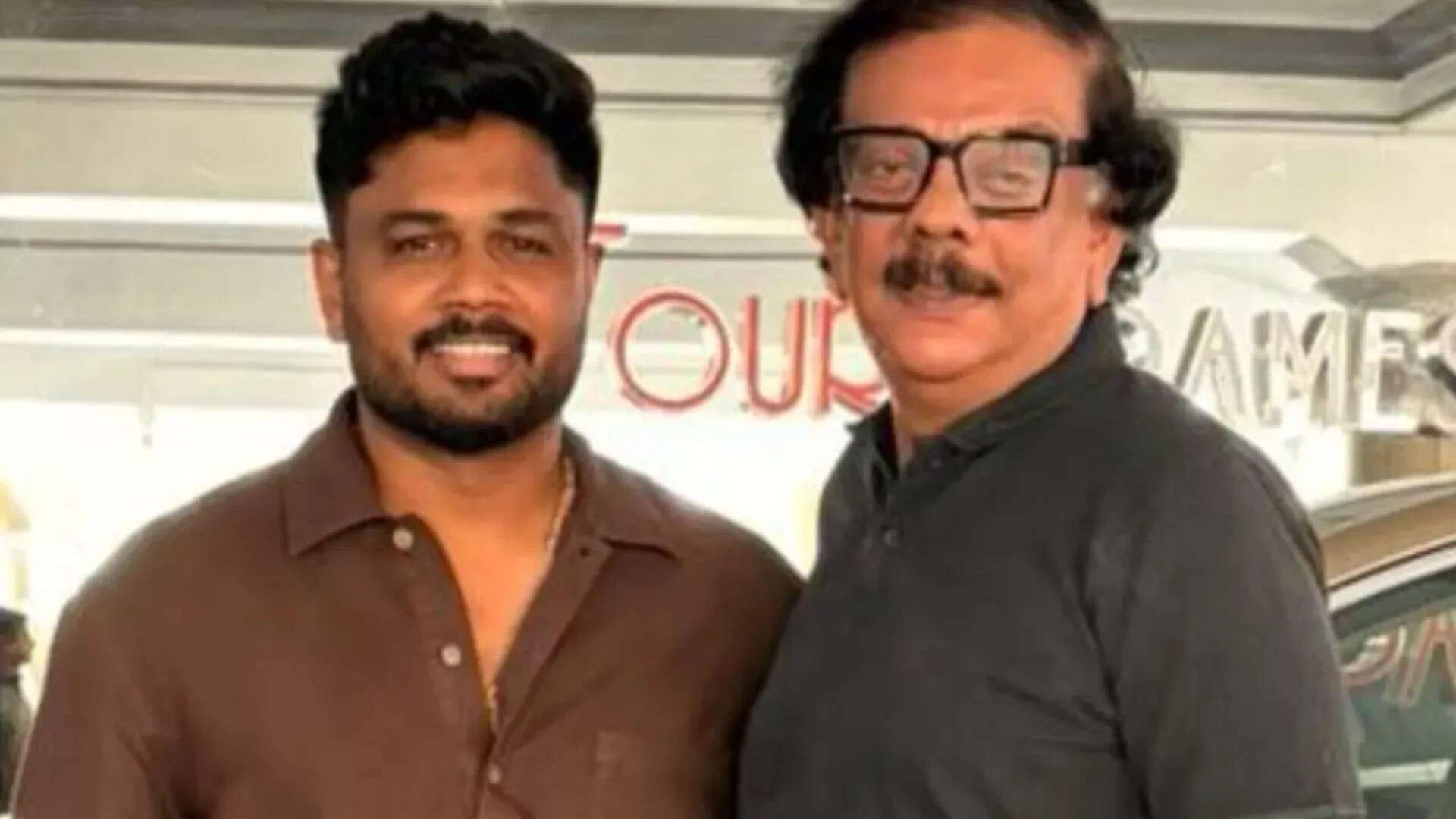 Priyadarshan meets cricketer Sanju Samson