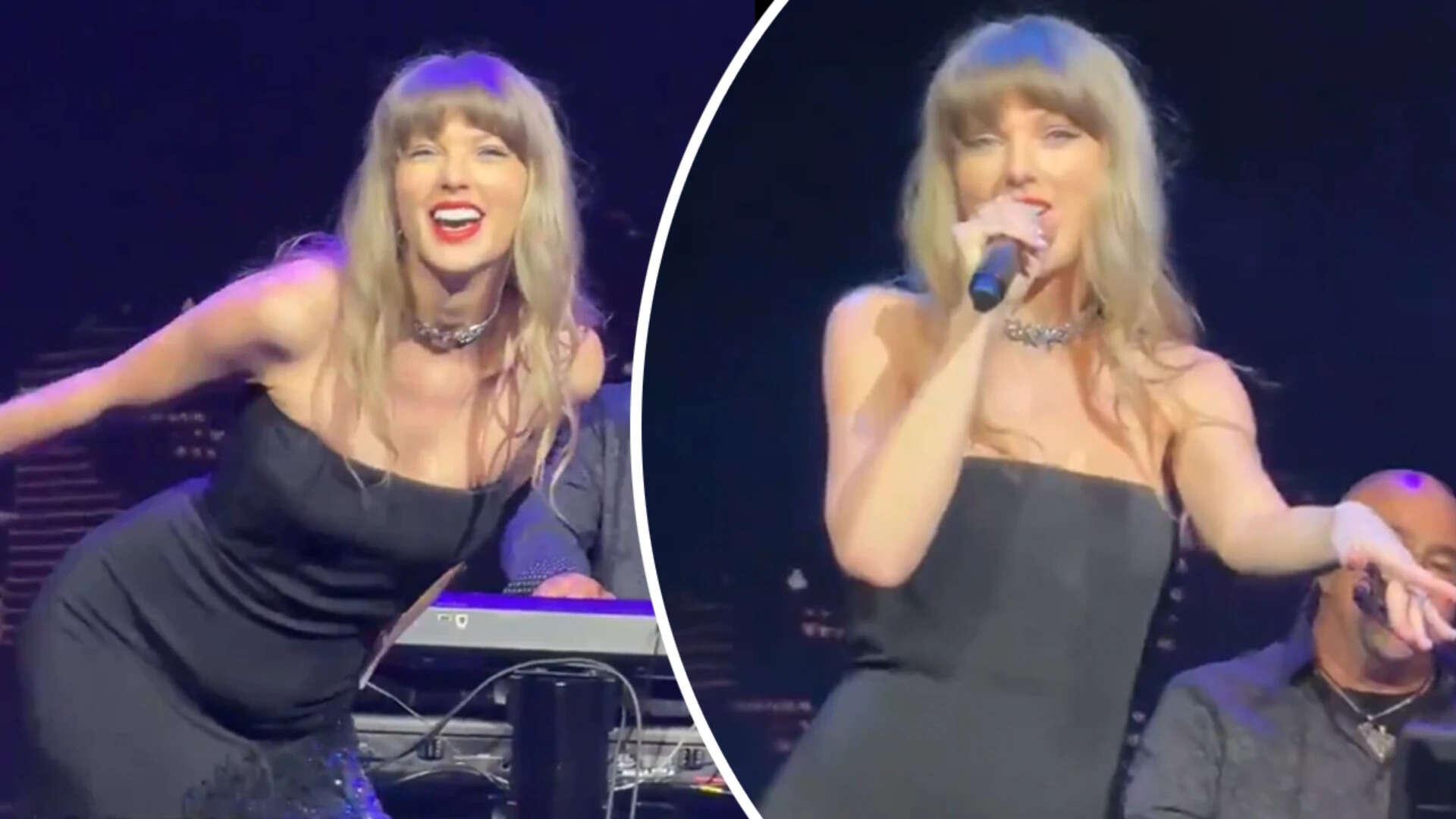 Taylor performs 'Love Story' for Travis ahead of wedding - WATCH