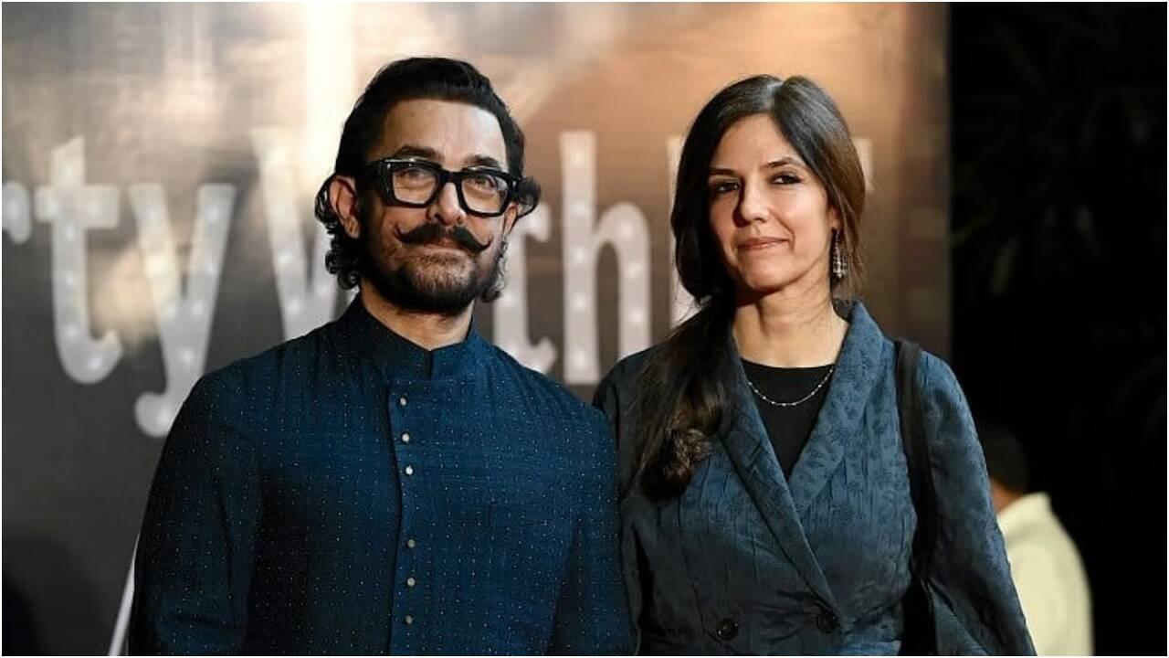 Aamir's house lit up with fairy lights set up ahead of wedding with Gauri