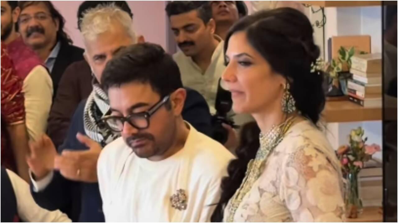 Inside clip: Aamir and Gauri share kiss while dancing at wedding
