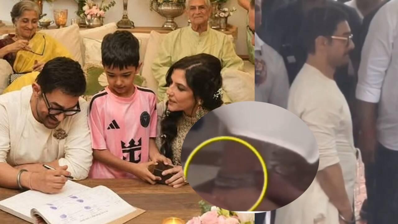 Aamir's chunky silver anklet steals the show at this wedding with Gauri: WATCH VIDEO