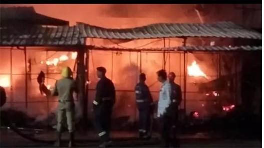Kamareddy Fire Accident: 12 Shops Gutted at Old Bus Stand