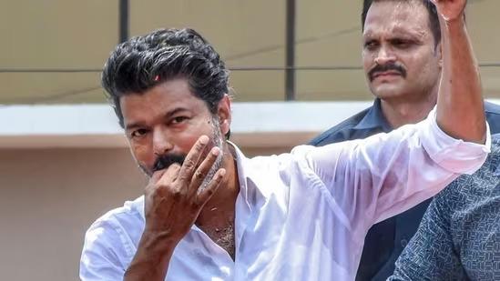 Thalapathy Fans Throng Vijay Residence in Chennai