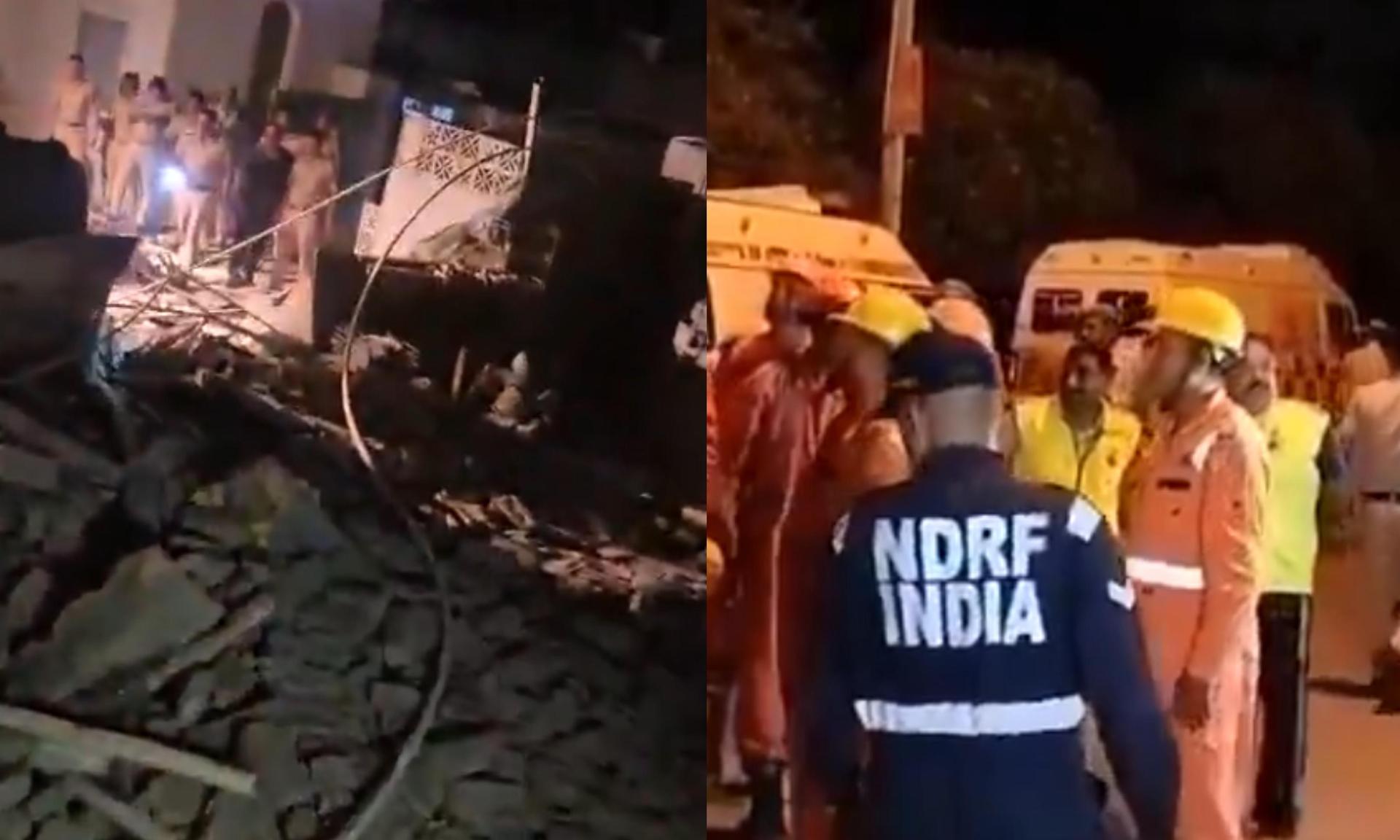 Delhi: 3-Storey Commercial Building Reduced to Rubble; 9 Rescued as Search Operation Continues