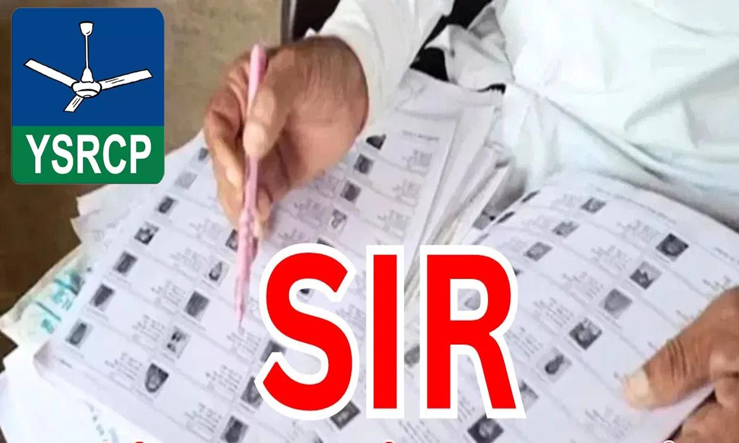 YSRCP Requests EC To Extend SIR By A Month, Cites Lapses In Forms Distribution