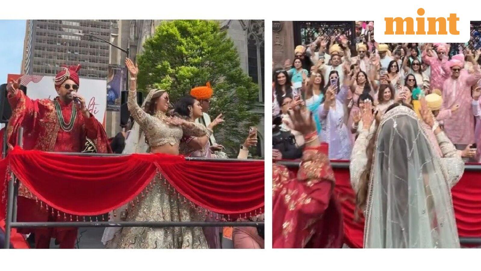 Indian couple's Bollywood-style wedding shut down New York's busiest street — Here's how they planned it
