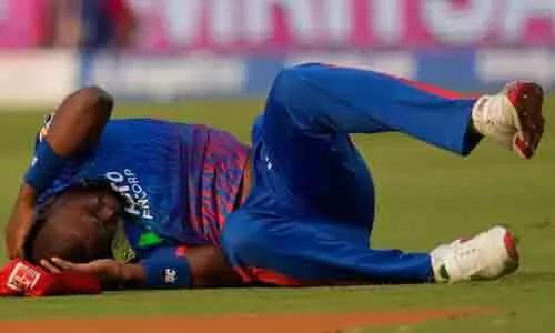 మైదానంలో ఎంగిడికి తీవ్ర గాయం.. అంబులెన్స్ లో ఆస్పత్రికి తరలింపు