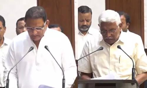 ఎంఎల్‌సిలుగా ప్రమాణ స్వీకారం చేసిన కోదండరాం, అజారుద్దీన్