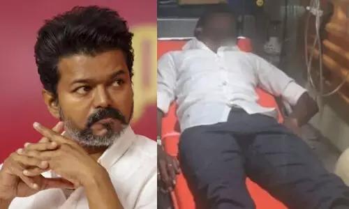 విజయ్ ఓడిపోతాడని... గొంతుకోసుకున్న అభిమాని
