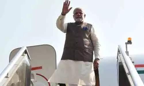 ప్రధానికి వీడ్కోలు పలికిన మంత్రులు భట్టి, పొన్నం, అజారుద్దీన్