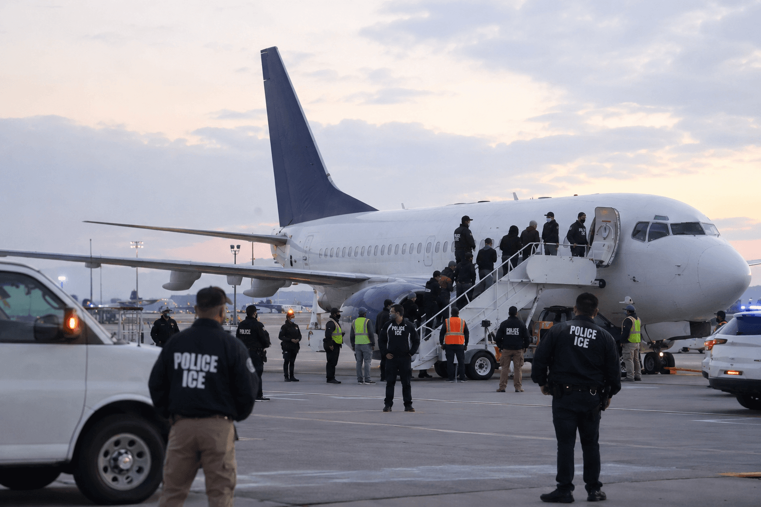 ICE Deportation flights hit highest level under Trump