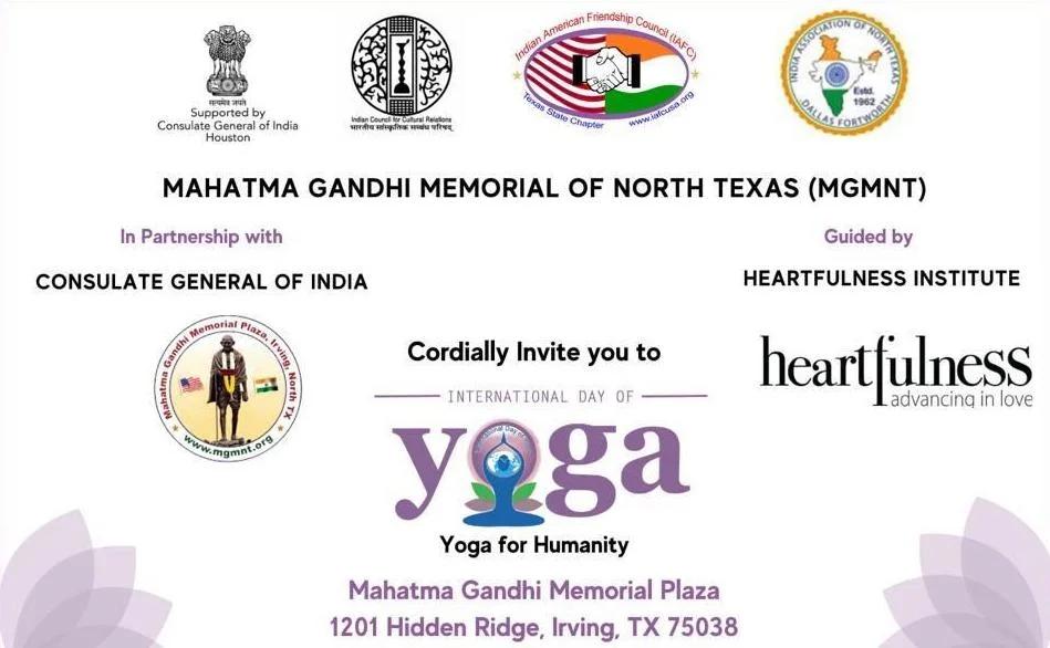 International Yoga Day Celebrations to be Held in Irving on June 21