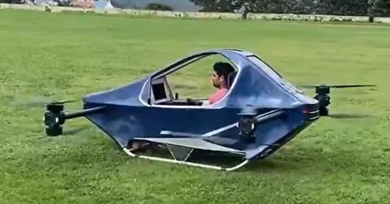 Indian Engineer Successfully Tests Indigenous Electric Flying Vehicle Prototype