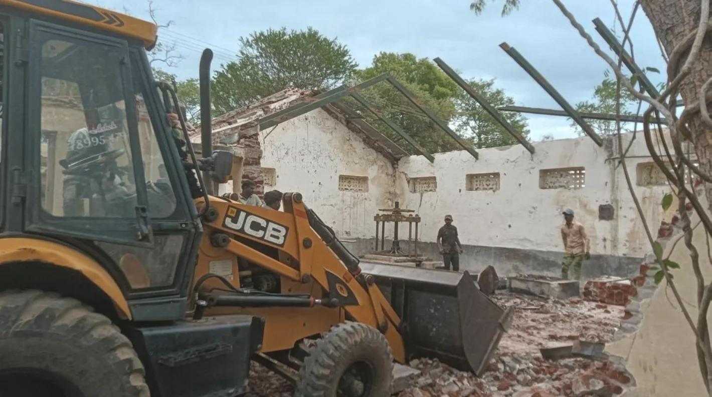 Demolition of Century-Old Structures at Badanavalu Khadi Centre Sparks Outrage Among Gandhians