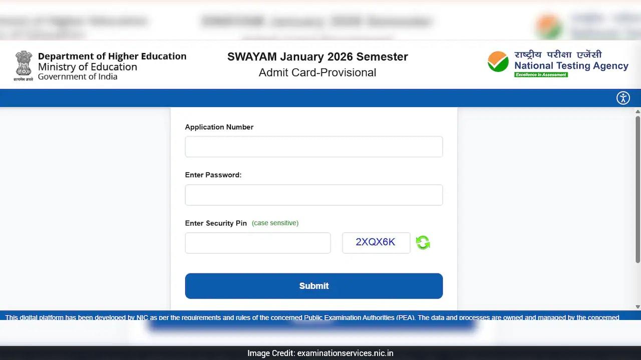 SWAYAM January 2026 Admit Card Out: Check Steps And Direct Link To Download Here