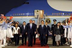 Trump arrives in China for high-stakes meeting with Xi Jinping