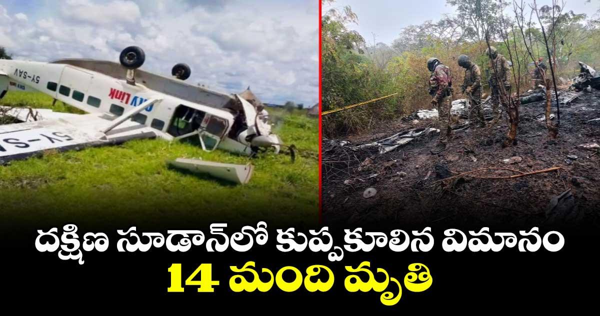 దక్షిణ సూడాన్లో కుప్పకూలిన విమానం.. 14 మంది మృతి