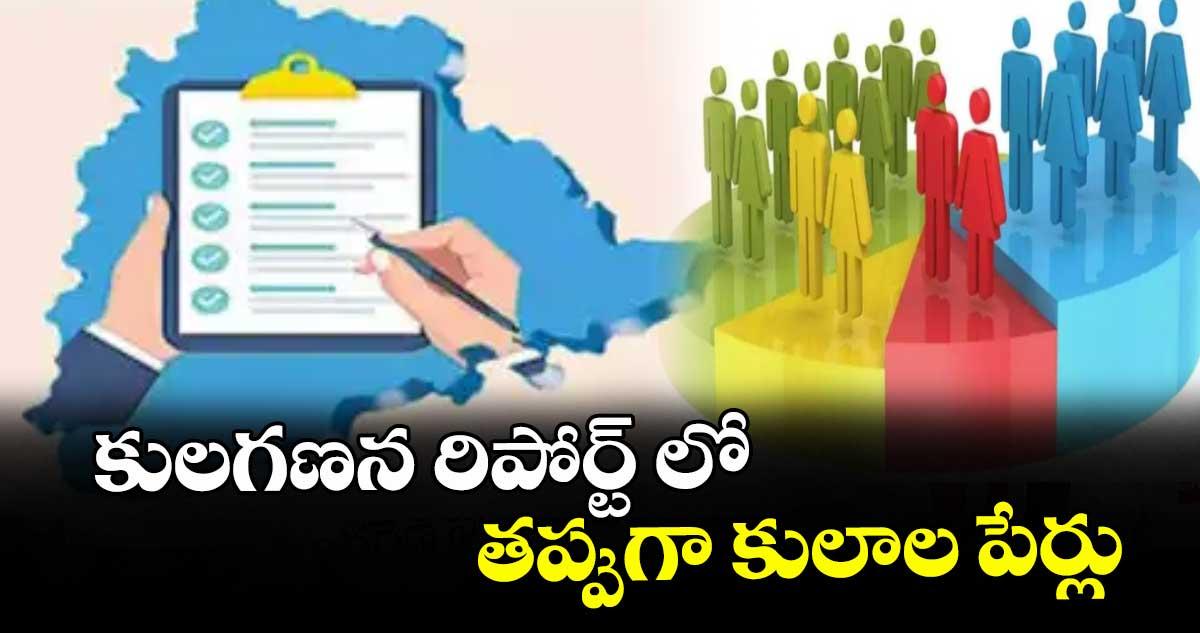 కులగణన రిపోర్ట్ లో తప్పుగా కులాల పేర్లు : బీసీ కమిషన్