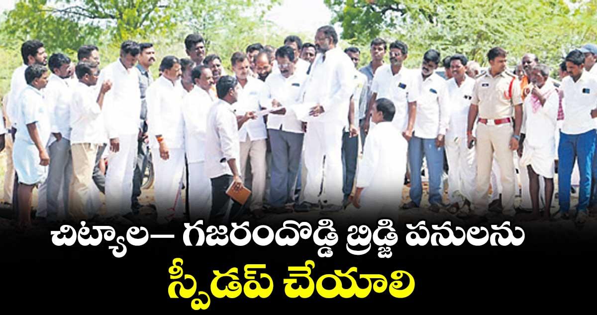 చిట్యాల-, గజరందొడ్డి బ్రిడ్జి పనులను స్పీడప్ చేయాలి