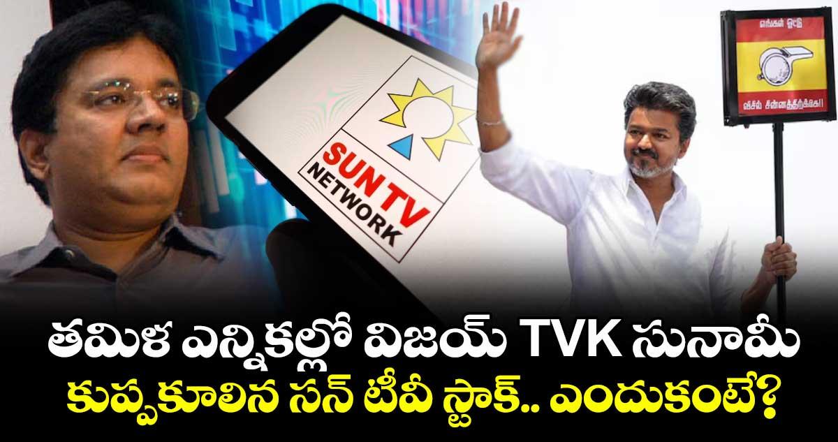 తమిళ ఎన్నికల్లో విజయ్ TVK సునామీ.. కుప్పకూలిన సన్ టీవీ స్టాక్.. ఎందుకంటే?