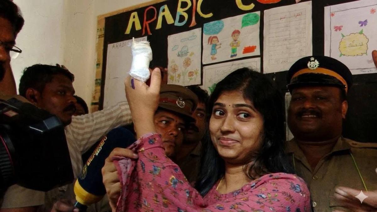 Kerala Assembly Elections 2026: Commotion at Thrissur booth as woman with bandaged index finger denied permission to vote