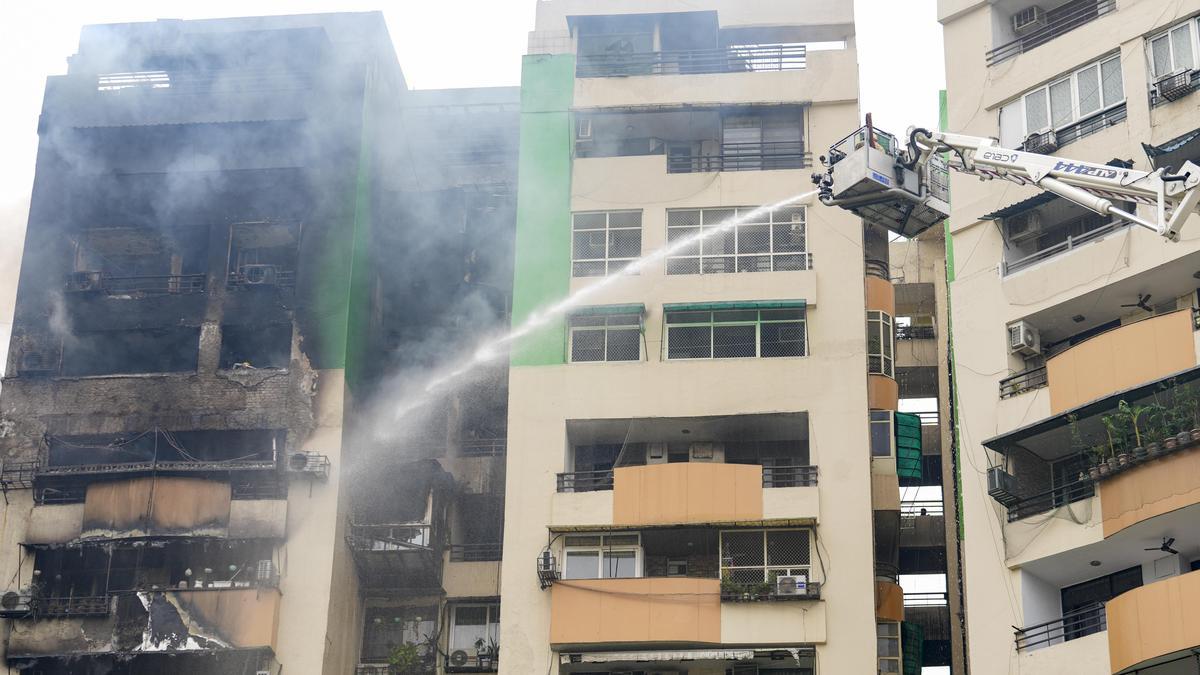 Fire breaks out in Ghaziabad high-rise; several residents rescued