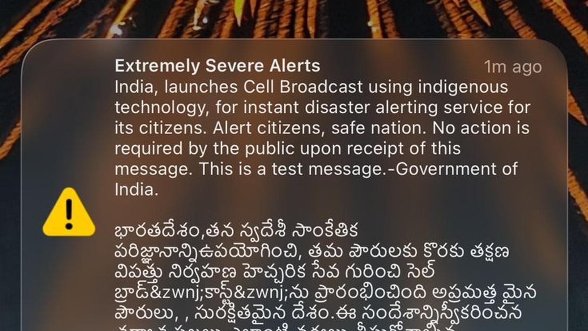 Hyderabadis receive test alert messages on May 2 as nationwide test rolls out