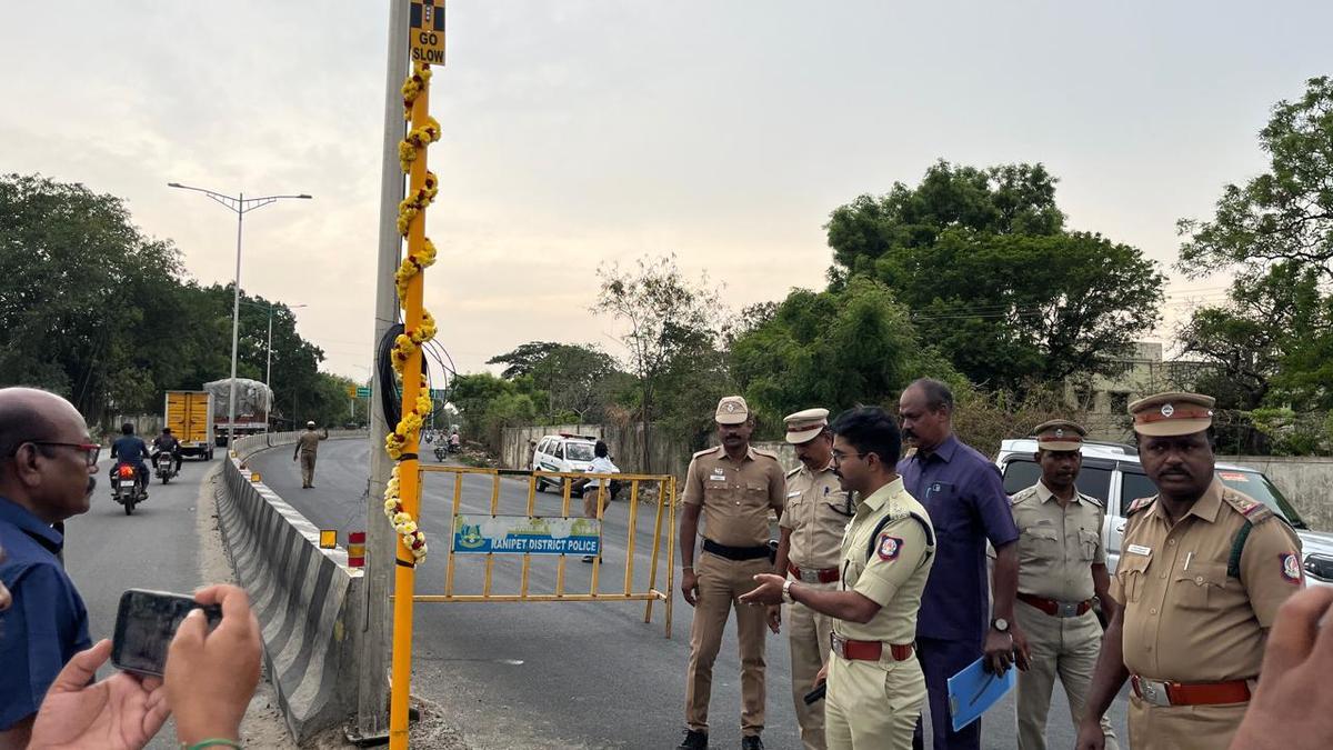 Solar-powered blinkers installed at 51 identified hotspots in Ranipet to prevent accidents