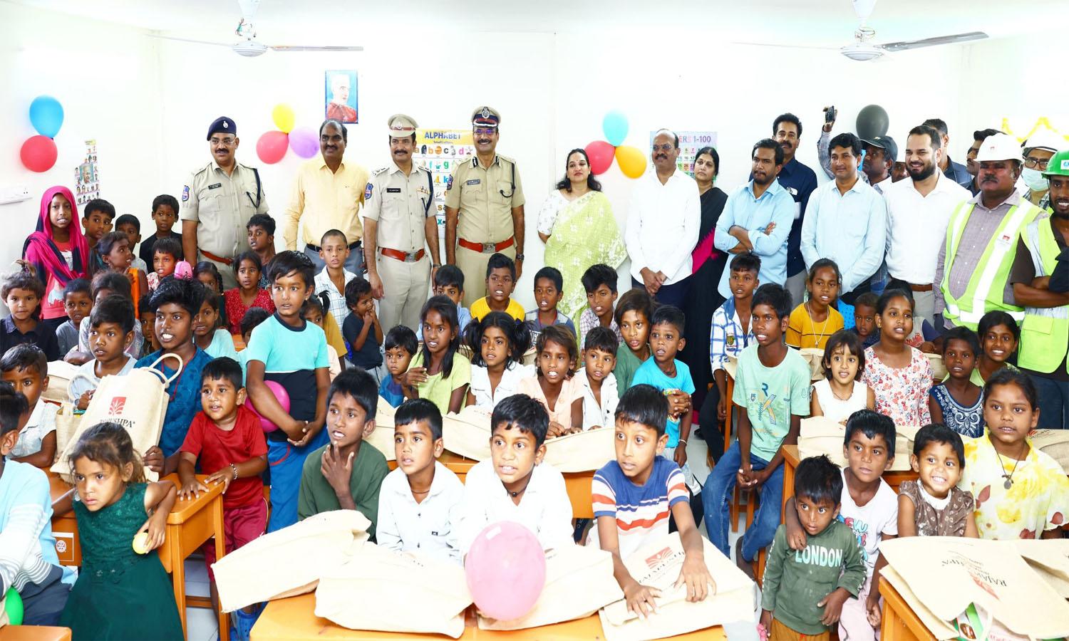 Work-Site School For Migrant Worker's Children Inaugurated In Hyderabad